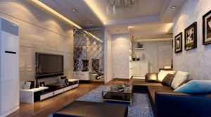 Plaster-ceiling-living-room
