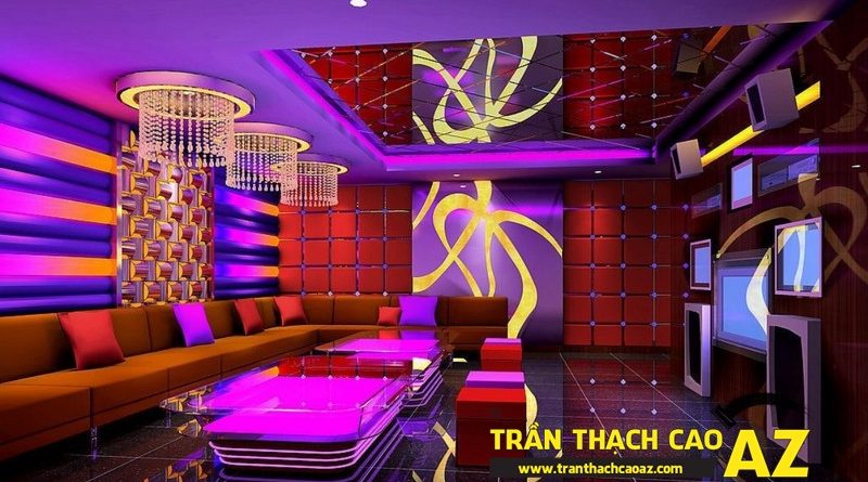 Những điểm cộng đáng ao ước của thiết kế trần thạch cao phòng karaoke