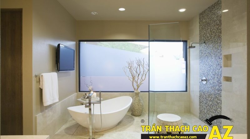 Mách bạn cách đảm bảo chất lượng tuyệt đối của trần thạch cao phòng tắm