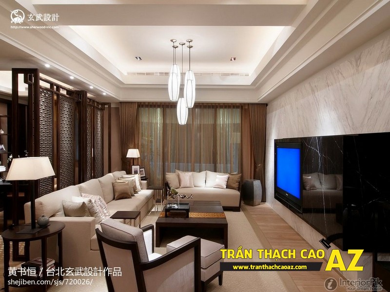 Làm trần thạch cao phòng khách đẹp giá hấp dẫn tại Hà Nội 01 Làm trần thạch cao phòng khách đẹp giá hấp dẫn tại Hà Nội 01