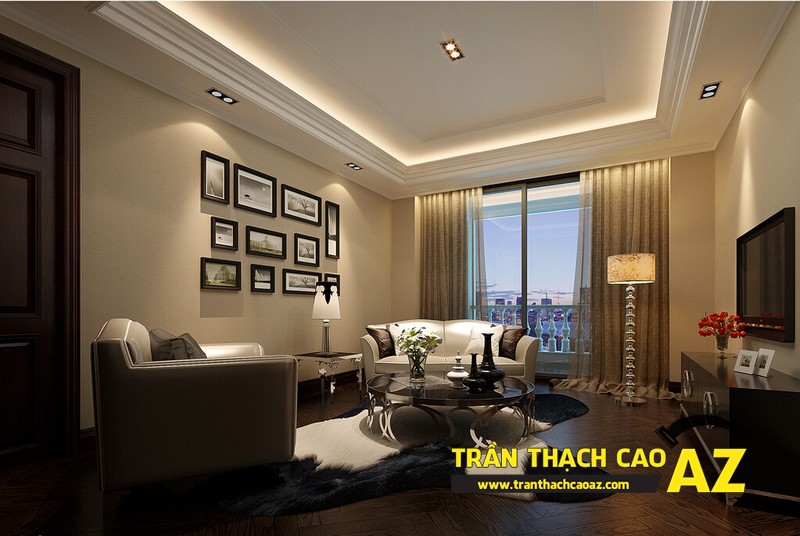 Làm trần thạch cao phòng khách đẹp giá hấp dẫn tại Hà Nội 02 Làm trần thạch cao phòng khách đẹp giá hấp dẫn tại Hà Nội 02