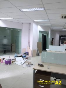Làm trần thạch cao văn phòng tầng 3, tòa HITC, Xuân Thủy, Cầu Giấy