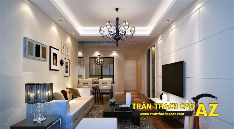 Những lưu ý quan trọng khi thiết kế trần thạch cao phòng khách dưới 20m2