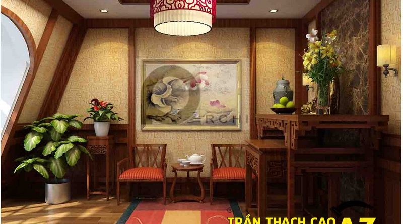 Trần thạch cao phòng thờ Hà Nội uy tín, chất lượng