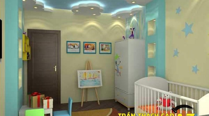 Tạo không gian ấn tượng, cuốn hút với trần thạch cao phòng trẻ em