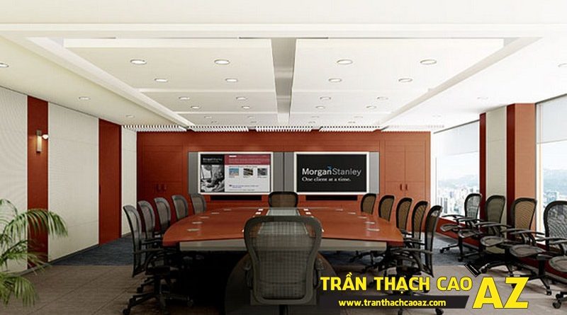 Trần thạch cao chìm - tăng vẻ sang trọng, lịch thiệp cho phòng họp, phòng tiếp khách