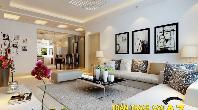 Cách chọn đèn chùm trần thạch cao đẹp cho phòng khách