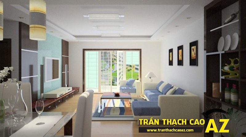 Nhận làm trần thạch cao nhà phố, nhà ống trọn gói, giá rẻ tại Hà Nội