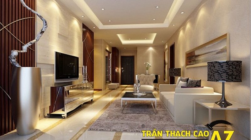 Mẫu trần thạch cao nhà ống đẹp nhất 2016