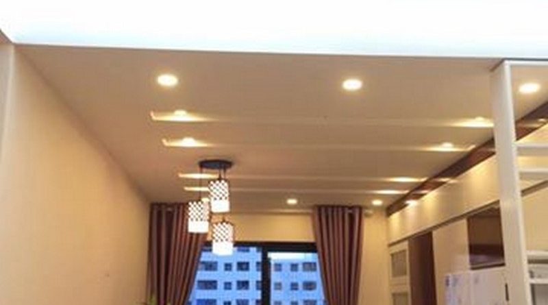 Mê mẩn với tạo hình trần thạch cao phòng khách đẹp siêu cấp nhà anh Lâm