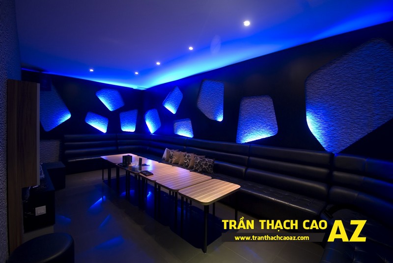 Không gian phòng hát đa sắc màu nhờ tạo hình trần thạch cao karaoke 01 Không gian phòng hát đa sắc màu nhờ tạo hình trần thạch cao karaoke 01