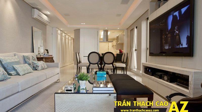 Cách tạo hình trần thạch cao dành riêng cho căn hộ chung cư nhỏ