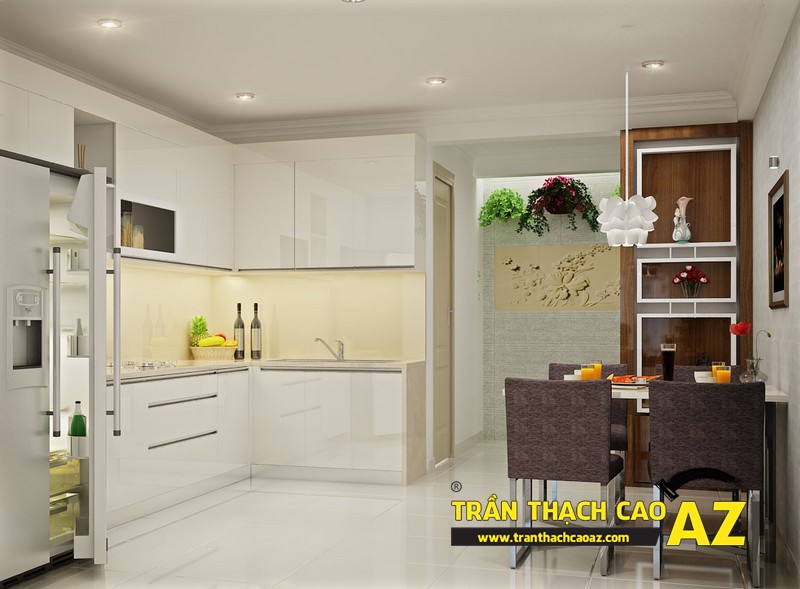 Trần thạch cao - Giải pháp chống ẩm hiệu quả cho không gian phòng bếp
