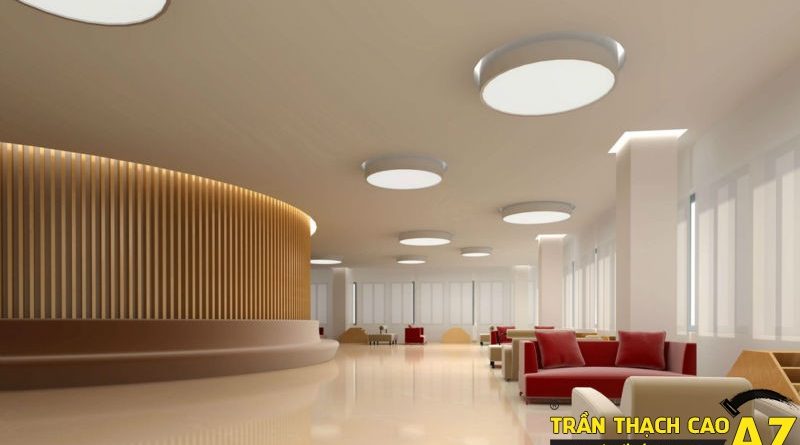 Trần thạch cao nổi và chìm: kiểu nào phù hợp làm trần thạch cao văn phòng?