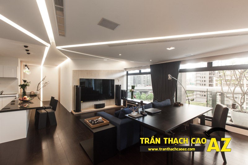Cách dùng trần thạch cao hóa giải phong thủy xấu khi thiết kế nội thất 01