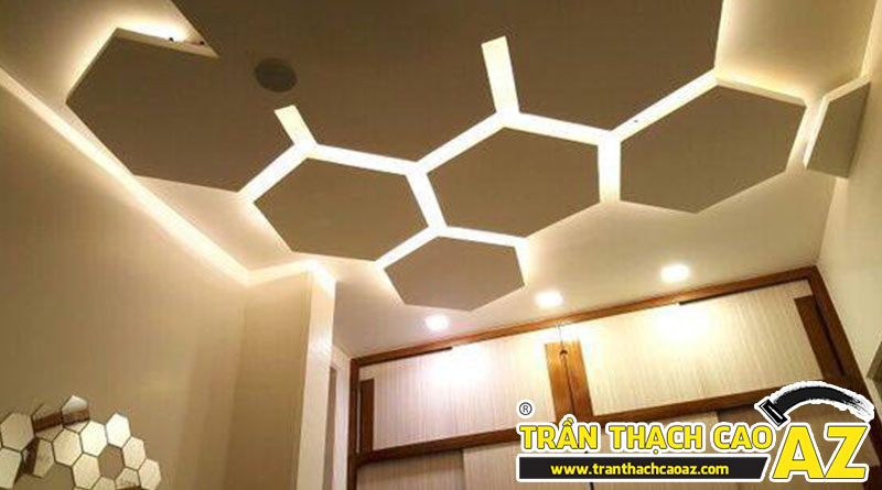 Mẫu trần thạch cao phòng khách đẹp cho không gian nhỏ, và cực nhỏ