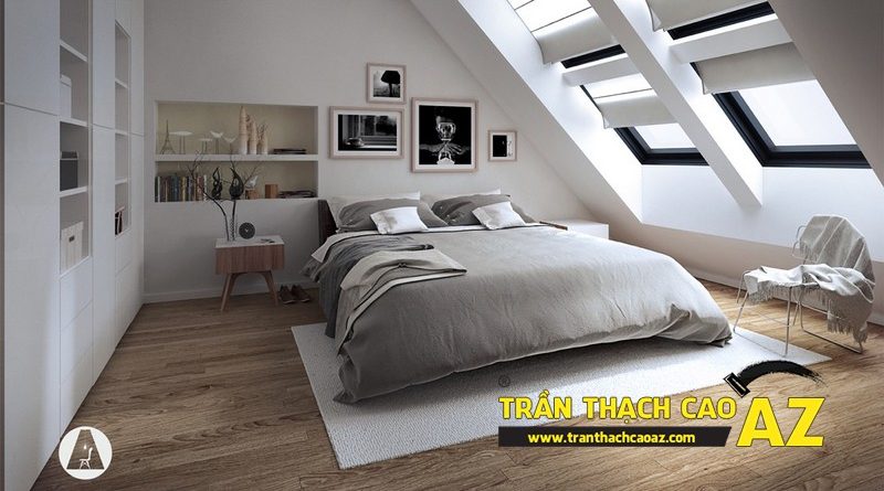 Top 10 mẫu trần thạch cao phòng ngủ tầng gác mái đẹp điêu đứng