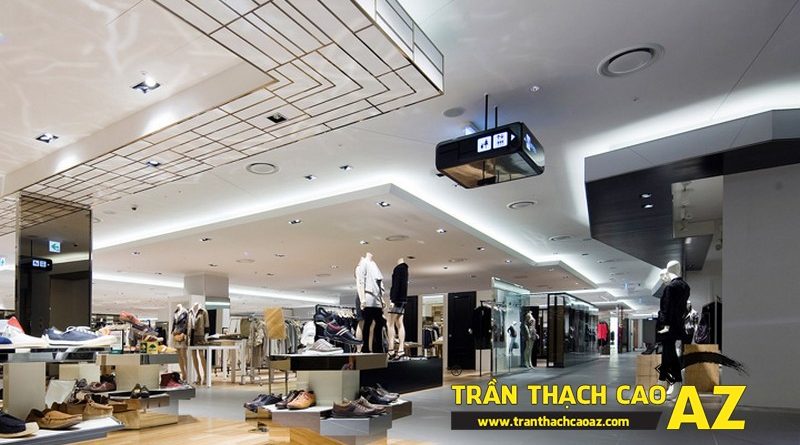 Nên làm loại trần thạch cao gì cho không gian showroom - shop?