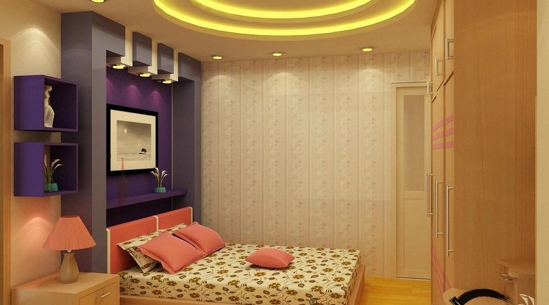 Không gian phòng ngủ trẻ em cực sinh động nhờ tạo hình trần thạch cao