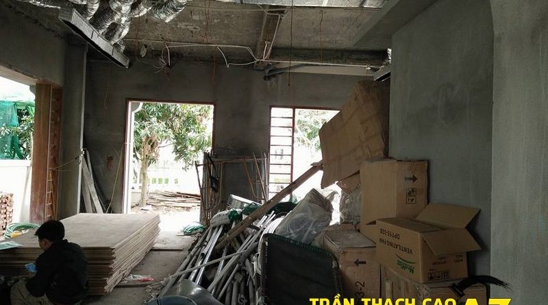 Thi công trần thạch cao biệt thự đẹp nhà chú Đại, xã Cổ Loa, Đông Anh