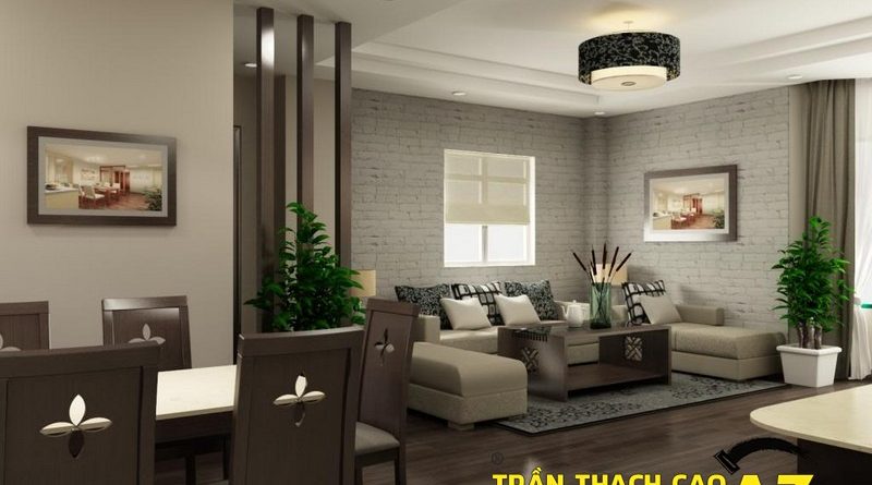 Trần thạch cao giật cấp hợp phong thủy