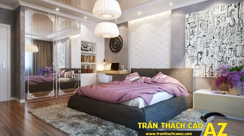 Chọn trần thạch cao phòng ngủ đẹp giúp vợ chồng son trăm năm hạnh phúc