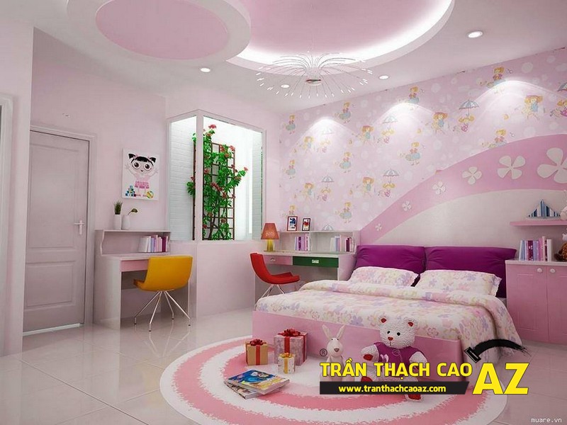 Tư vấn thiết kế trần thạch cao phòng ngủ cho trẻ em