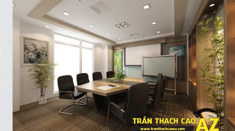 Không gian văn phòng hiện đại nhờ làm trần thạch cao