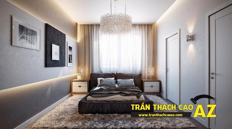 Cách chọn mẫu trần thạch cao phù hợp cho phòng ngủ rộng 15m2