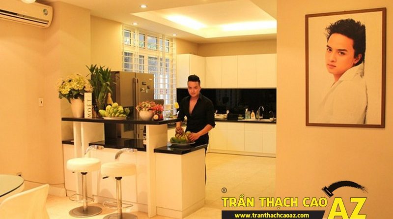 Phòng bếp của Cao Thái Sơn hết sức ấm ấp