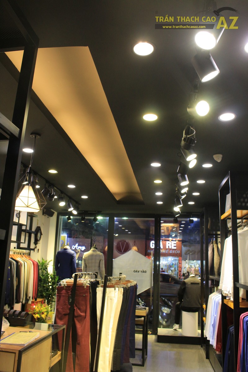 Hoàn thiện thiết kế trần thạch cao cho cửa hàng thời trang Veneto 259 chùa Bộc