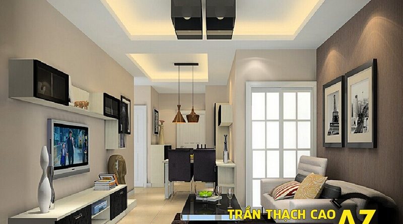 Làm trần thạch cao phòng khách nhỏ, nên chọn mẫu như thế nào?