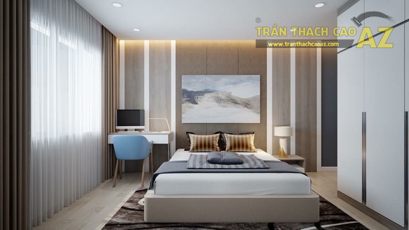Mẫu trần thạch cao phòng ngủ vợ chồng nhà anh Hoàn đẹp ngọt ngào - 01 Mẫu trần thạch cao phòng ngủ vợ chồng nhà anh Hoàn đẹp ngọt ngào - 01