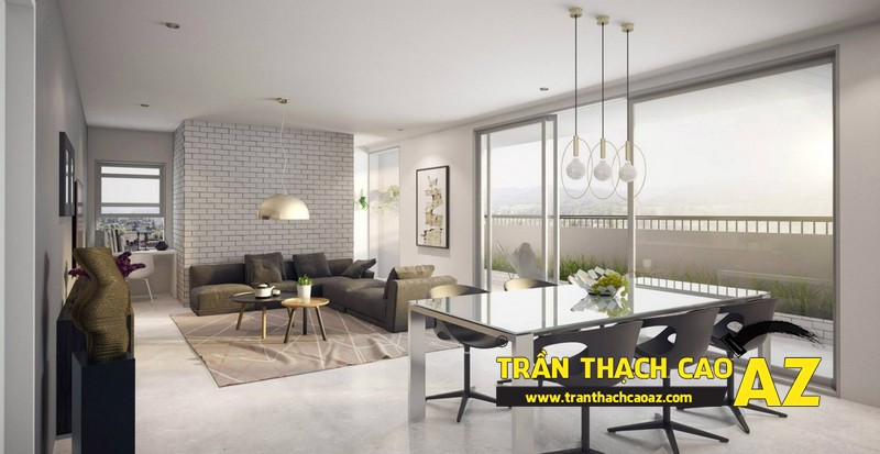 Xu hướng thiết kế sẽ thống lĩnh thị trường 2017 - mẫu trần thạch cao phòng khách liền bếp - 03 Xu hướng thiết kế sẽ thống lĩnh thị trường 2017 - mẫu trần thạch cao phòng khách liền bếp - 03