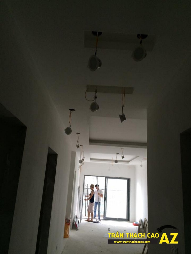 Thi công trần thạch cao cho căn hộ chung cư Golden West