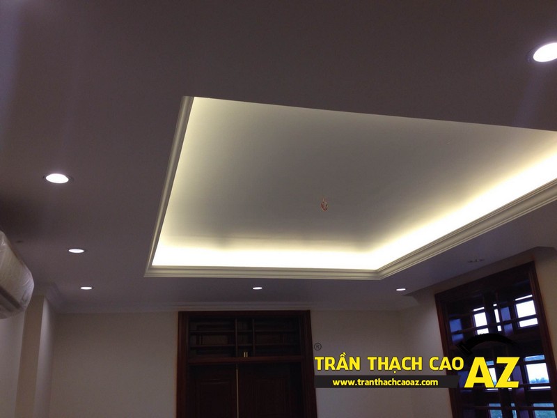 Thi công trần thạch cao nhà anh Thái tại Ba Đình, Hà Nội