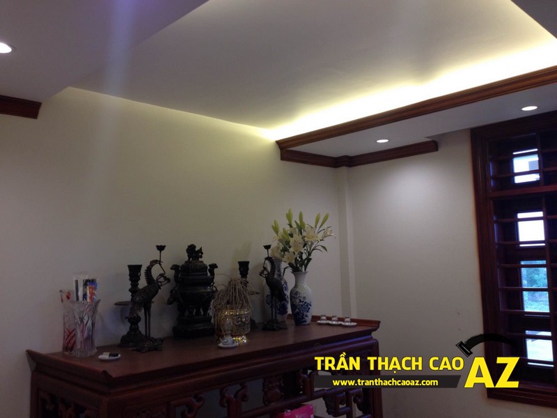 Thi công trần thạch cao nhà anh Thái tại Ba Đình, Hà Nội