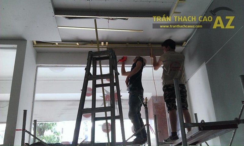 Thi công trần thạch cao theo phong cách cổ điển cho nhà anh Thái tại Hải Phòng
