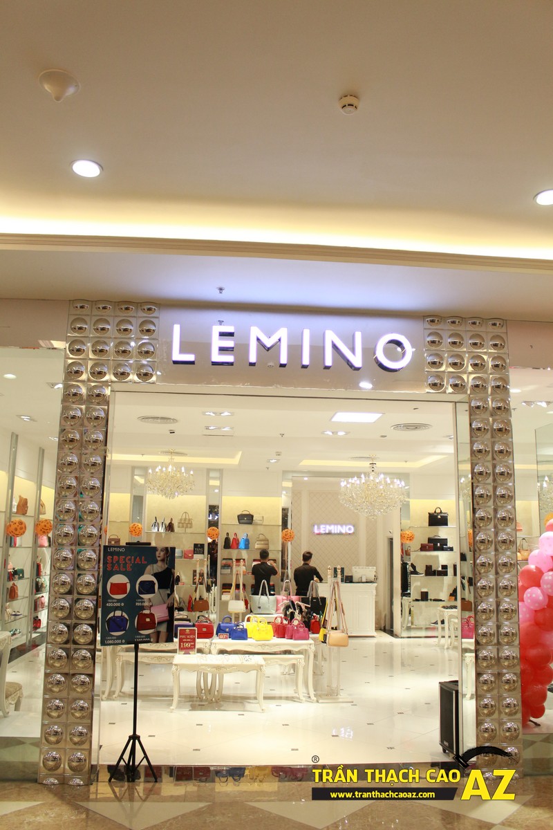 Trần thạch cao showroom Lemino trung tâm thương mại Royal City