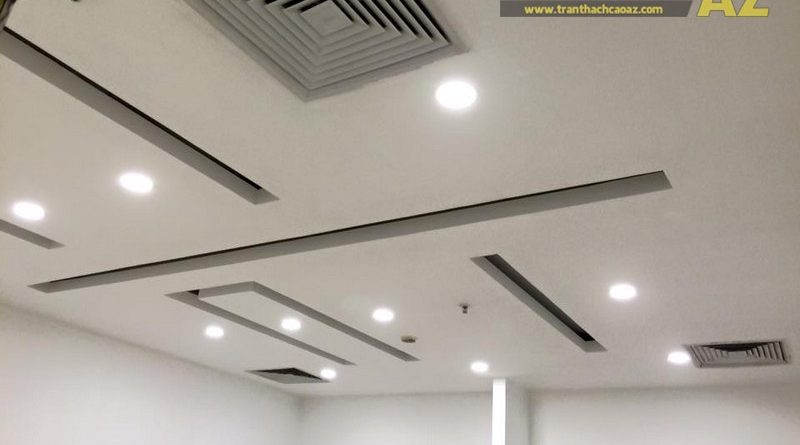 Trần thạch cao văn phòng đẹp hiện đại của Công ty TNHH DQS CERTIFICATION, Mai Động