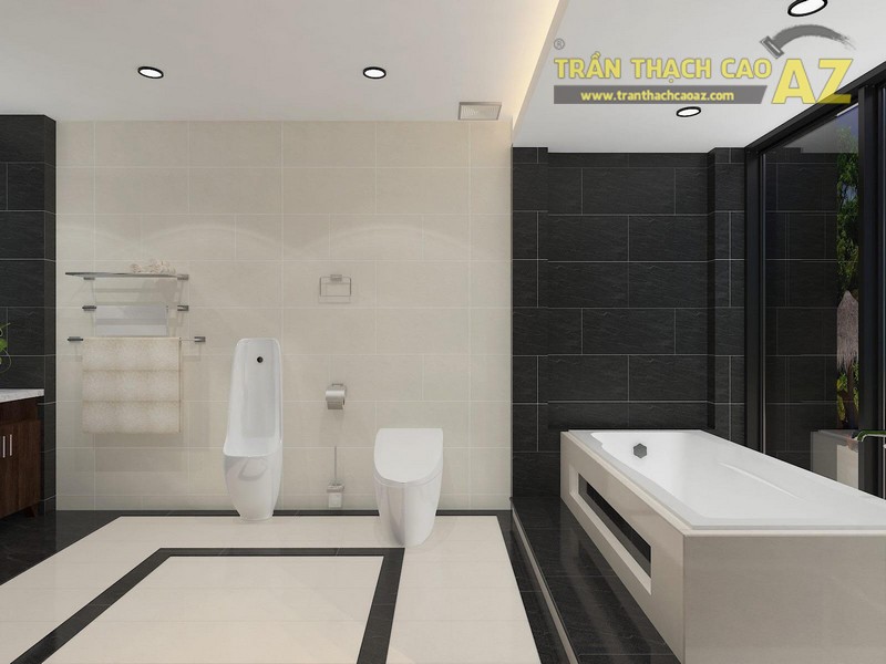 Xu hướng thiết kế trần thạch cao cho phòng tắm đẹp 2017 