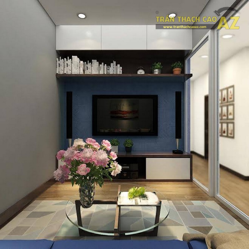 Chiêm ngưỡng mẫu thiết kế trần thạch cao cho căn hộ chung cư HH2a Linh Đàm