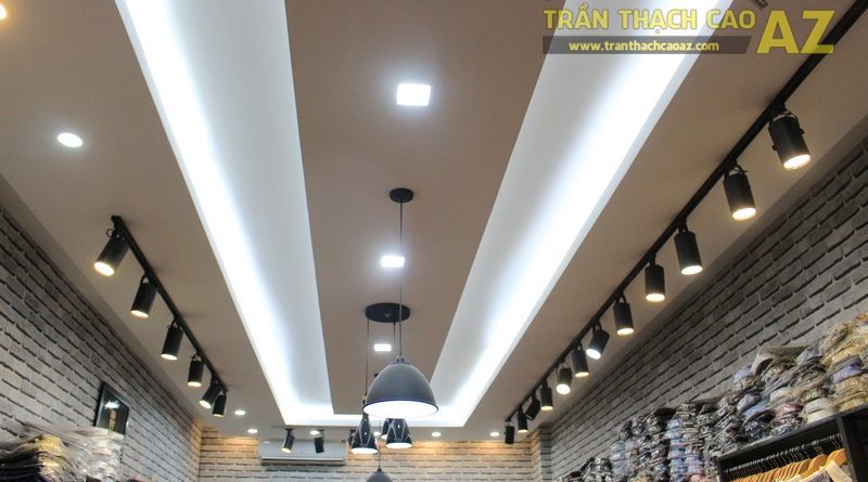 Chọn mẫu trần thạch cao shop nhỏ đẹp hiện đại như shop TINO, số 189 Xã Đàn