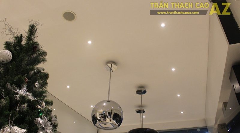 Trần thạch cao cho cửa hàng thiết bị nhà bếp Malloca 156 Thái Hà