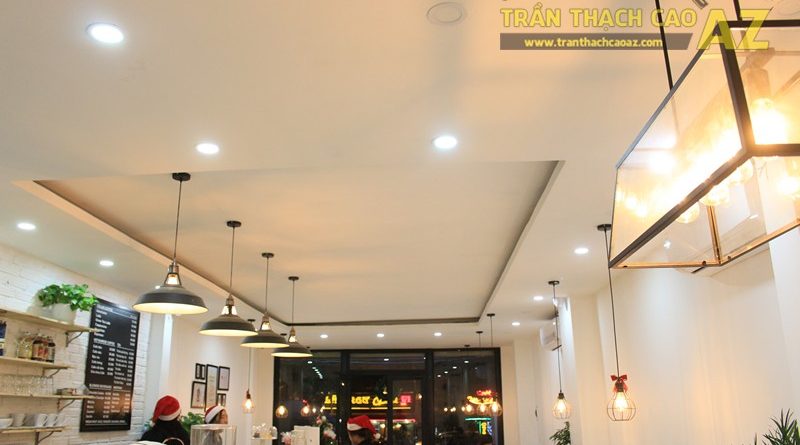 Đơn giản, nhẹ nhàng như mẫu trần thạch cao quán cafe đẹp hiện đại của CREMA, 370 Thái Hà