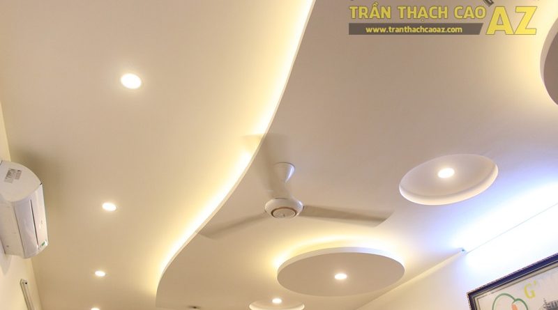Không gian G'MEET nhẹ nhàng, hiện đại với mẫu trần thạch cao đẹp, 232 Thái Hà