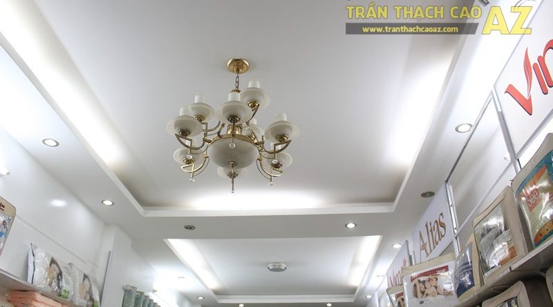 Mẫu trần thạch cao hiện đại kết hợp cổ điển của Chăn ga gối đệm ELAN, 244 Thái Hà