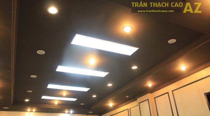 Sử dụng trần thạch cao màu đen đẹp độc đáo như cửa hàng Thanh Hương, số 368 Xã Đàn