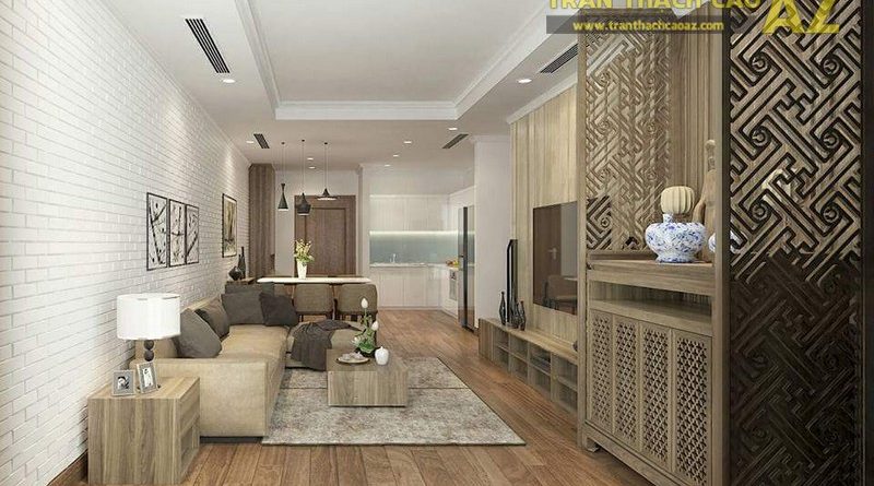 Thiết kế trần thạch cao cho căn hộ chung cư 12, Park 2, Time City