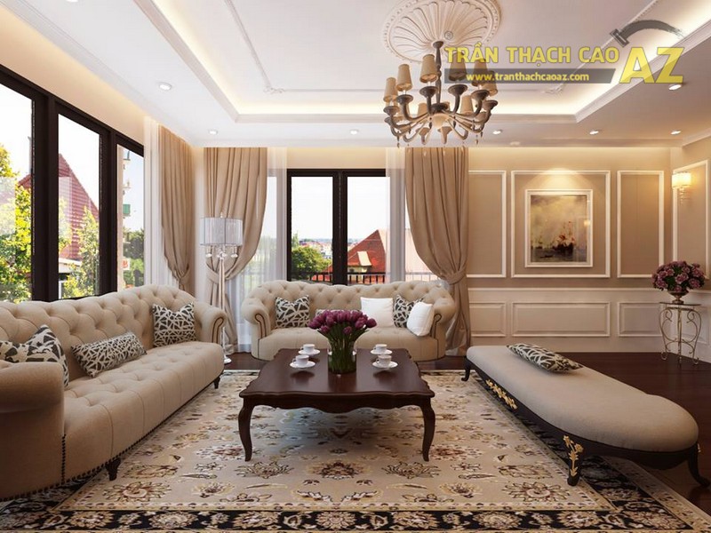 Thiết kế nội thất theo phong cách Châu Âu tân cổ điển